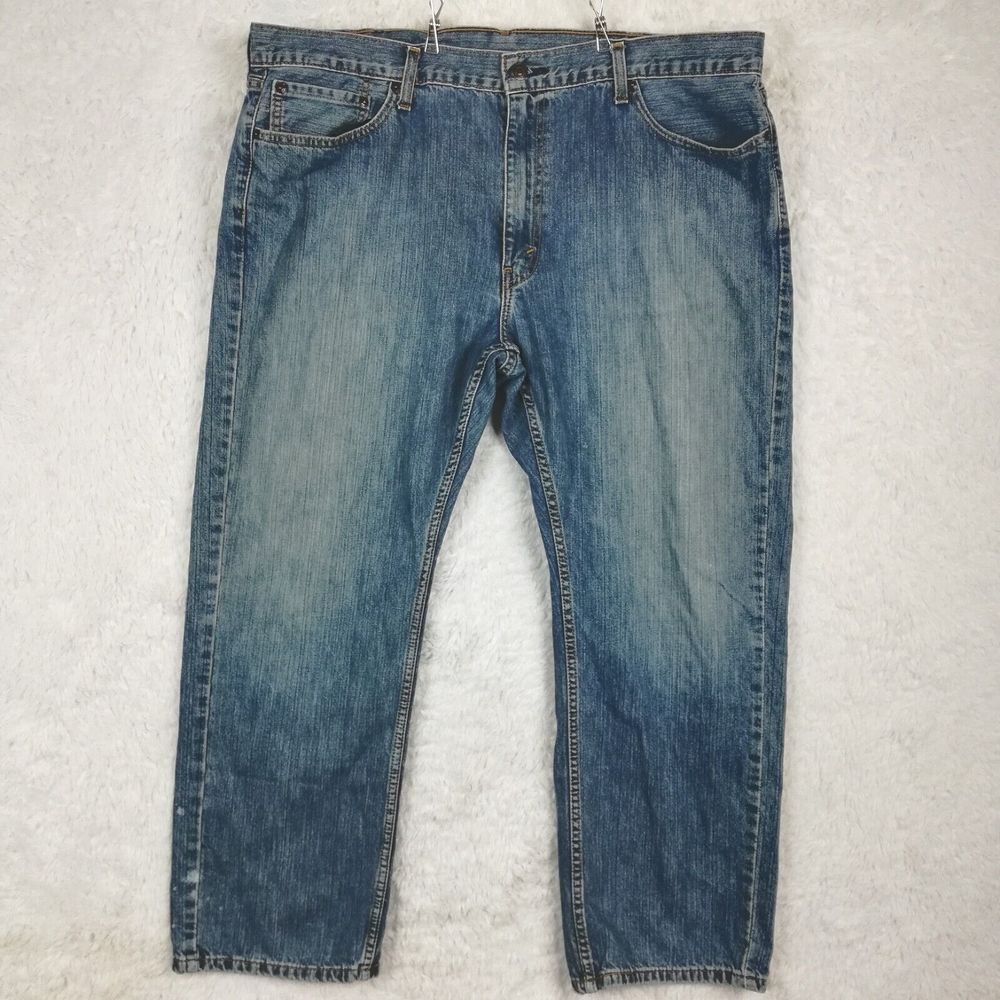 Levi's Mens Jeans 559 Relaxed Straight Fit Denim Medium Wash Loose Blue 42x30